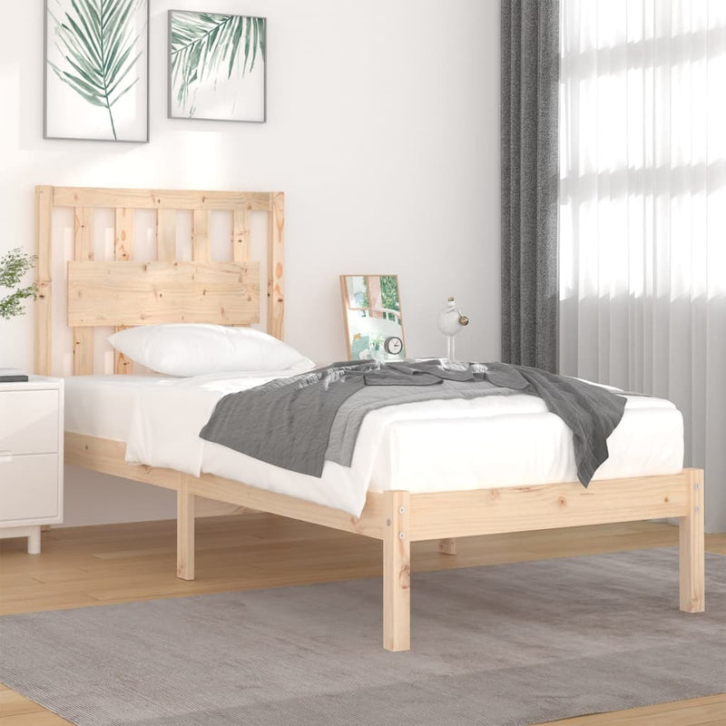 3103918  Bed Frame without Mattress Solid Wood 90x200 cm (810002+818550)