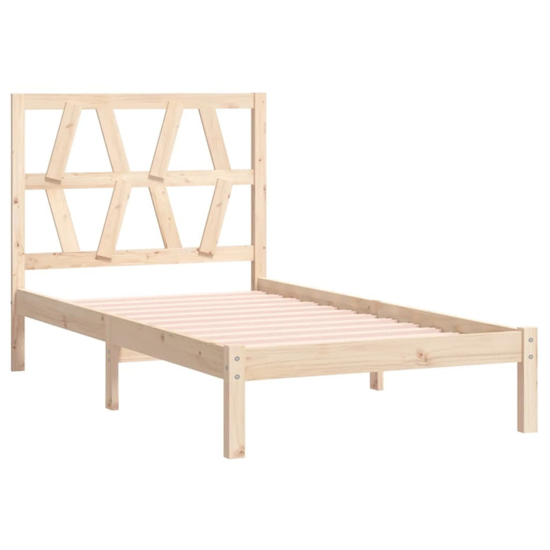 Bed Frame without Mattress Solid Wood Single