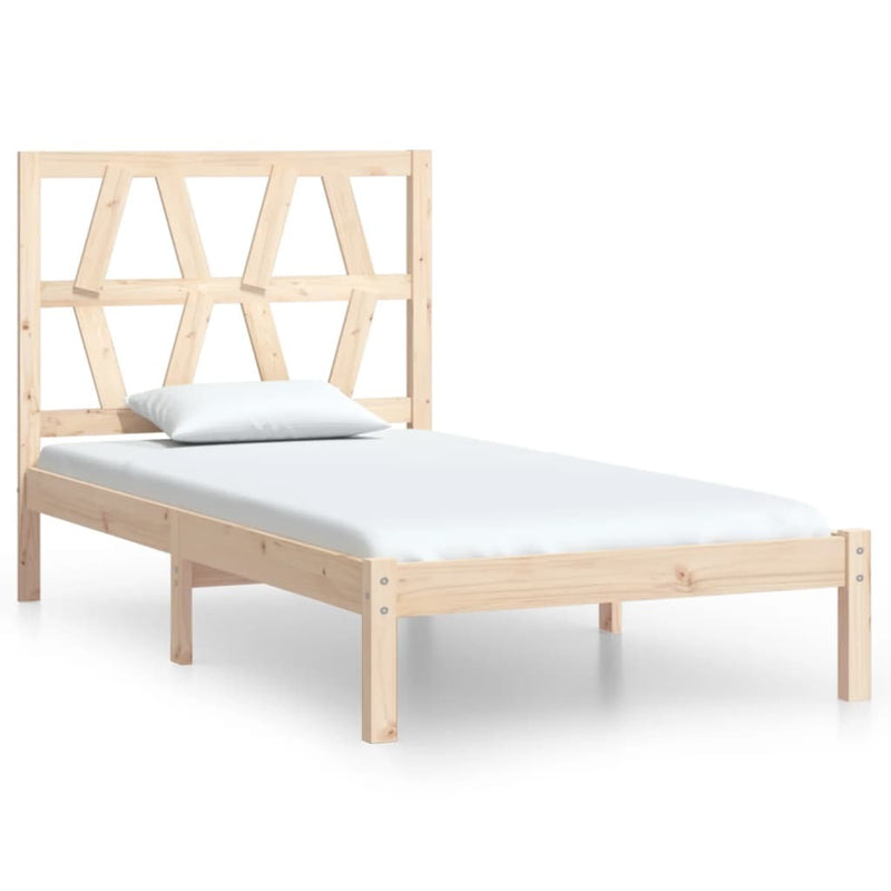 3103983  Bed Frame without Mattress Solid Wood 90x200 cm (810002+818600)