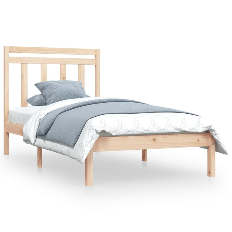 Bed Frame without Mattress 90x190 cm Single Solid Wood