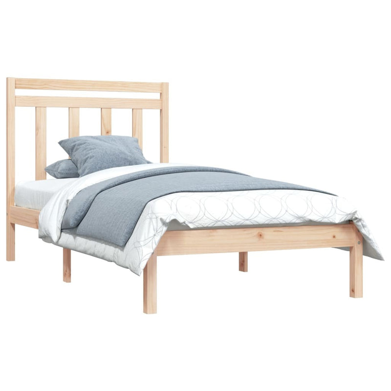 Bed Frame without Mattress 90x190 cm Single Solid Wood