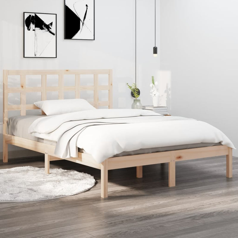 Bed Frame without Mattress 120x190 cm Small Double Solid Wood