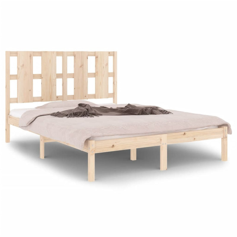 Bed Frame without Mattress 120x190 cm Small Double Solid Wood