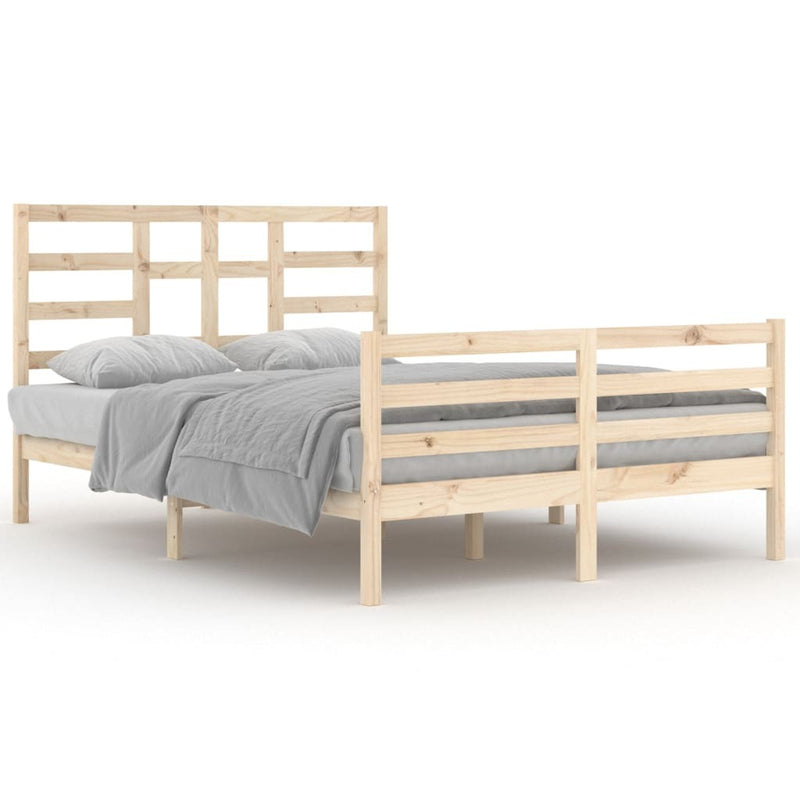 Bed Frame without Mattress Solid Wood 140x200 cm