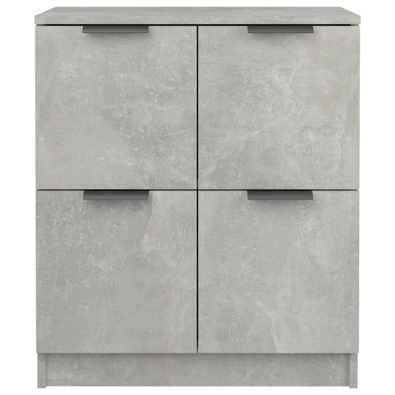 Sideboards 2 pcs Concrete Grey 60x30x70 cm Engineered Wood