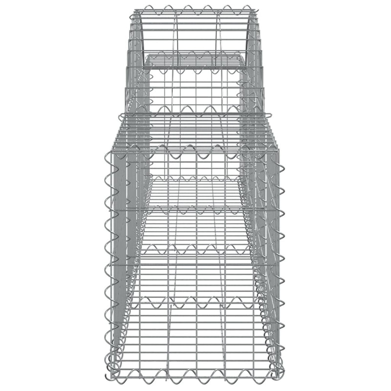 Arched Gabion Baskets 12 pcs 200x30x40/60 cm Galvanised Iron