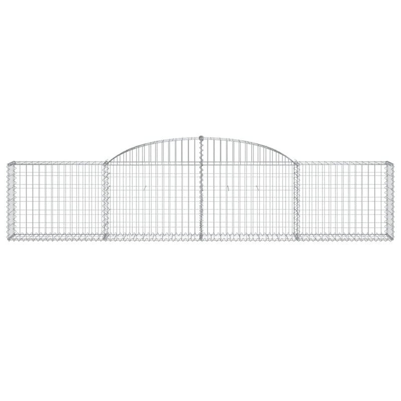 Arched Gabion Baskets 6 pcs 300x30x60/80 cm Galvanised Iron