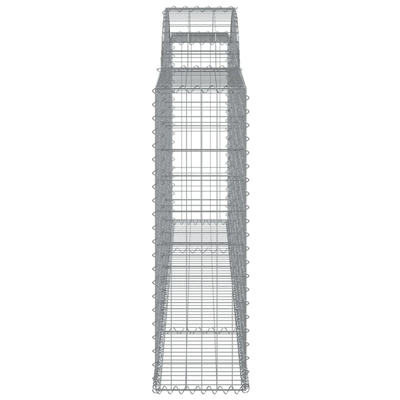 Arched Gabion Baskets 7 pcs 300x30x100/120 cm Galvanised Iron