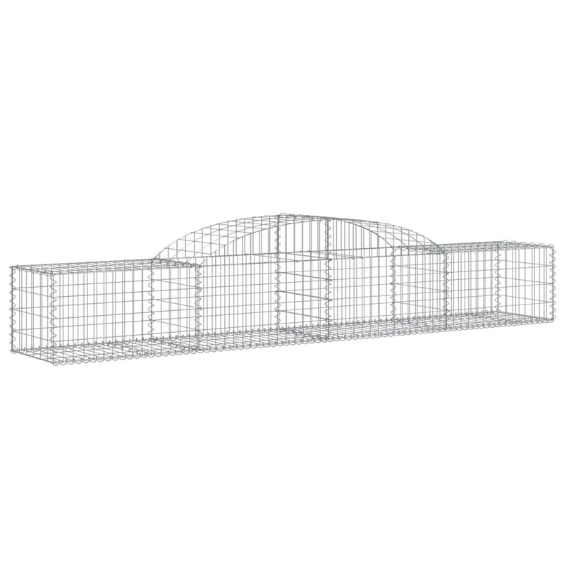 Arched Gabion Baskets 13 pcs 300x50x40/60 cm Galvanised Iron