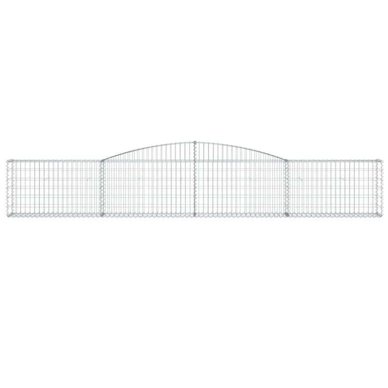 Arched Gabion Baskets 20 pcs 400x30x60/80 cm Galvanised Iron