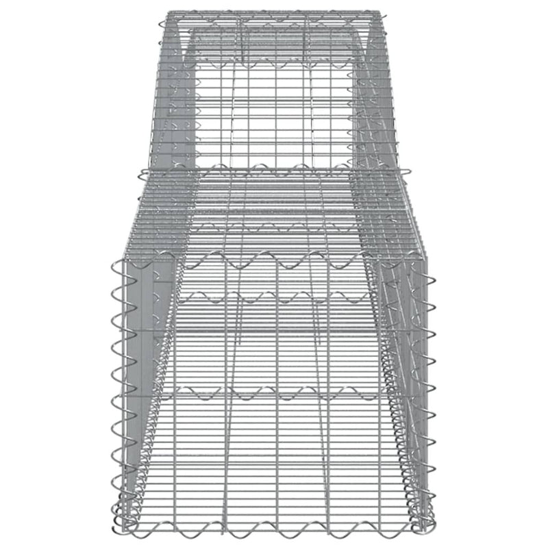 Arched Gabion Baskets 20 pcs 400x50x40/60 cm Galvanised Iron