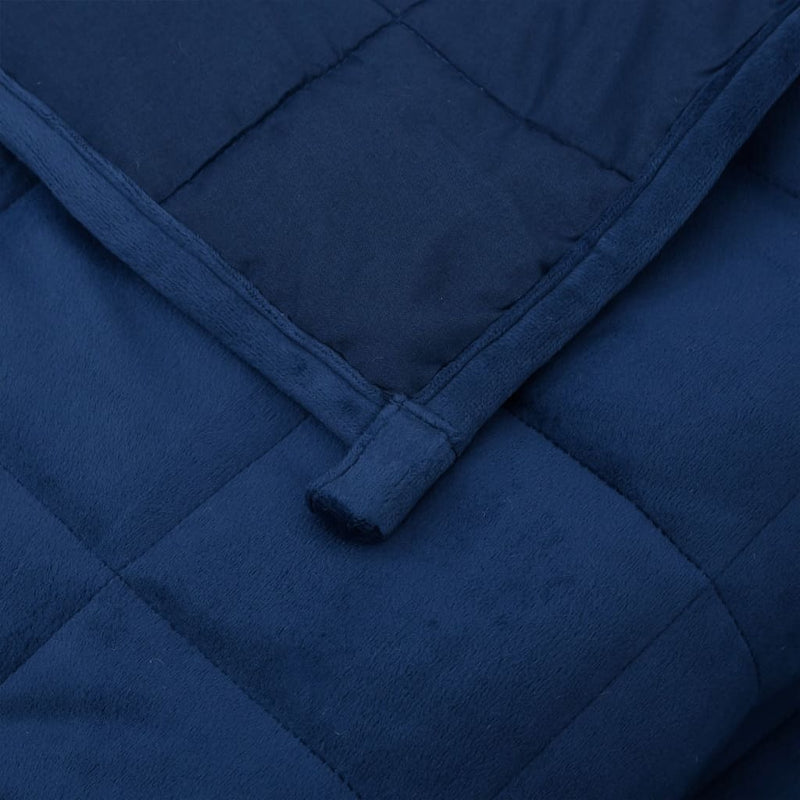 Weighted Blanket Blue 140x200 cm Single 6 kg Fabric