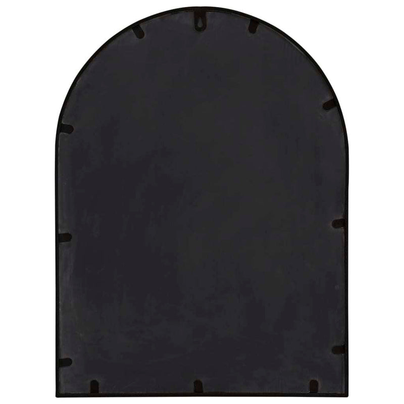 Garden Mirror Black 60x45 cm Iron for Outdoor Use