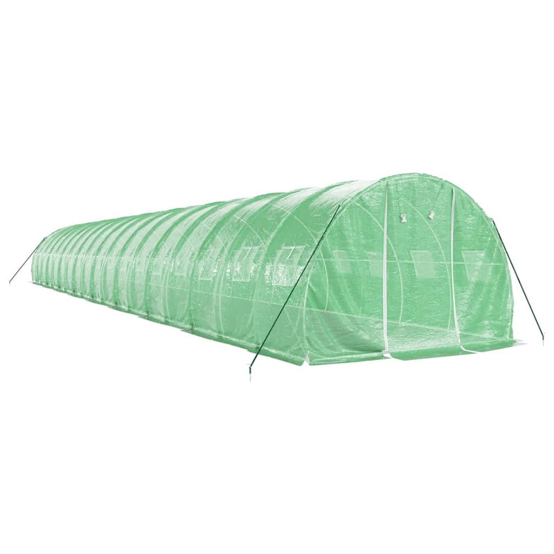 Greenhouse with Steel Frame Green 54 m 18x3x2 m