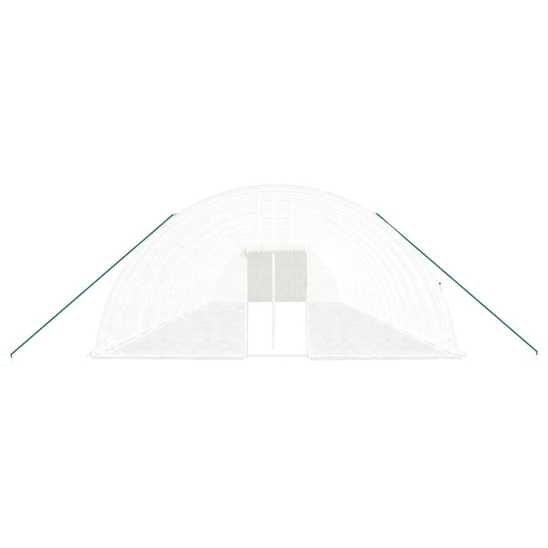 Greenhouse with Steel Frame White 108 m 18x6x2.85 m