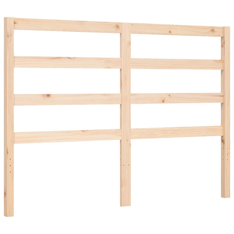 Bed Frame without Mattress 140x190 cm Solid Wood Pine