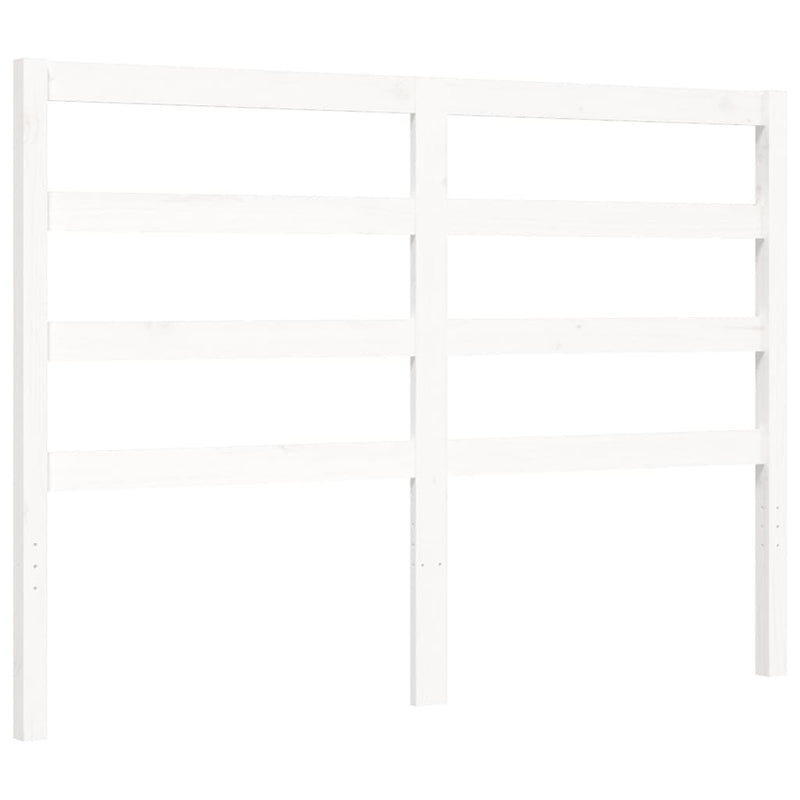 Bed Frame without Mattress White 160x200 cm Solid Wood Pine