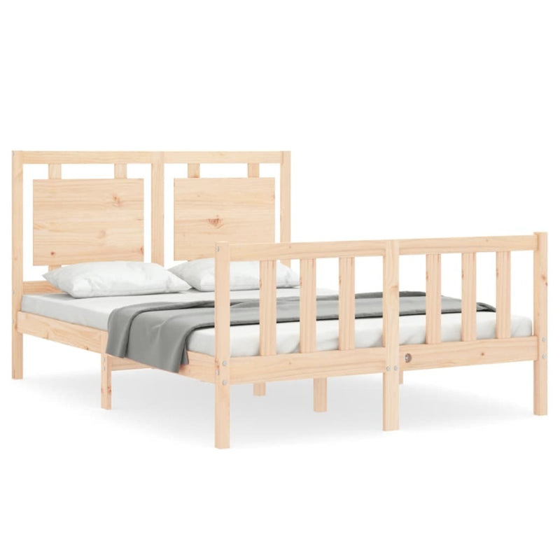 Bed Frame without Mattress Small Double Solid Wood Pine