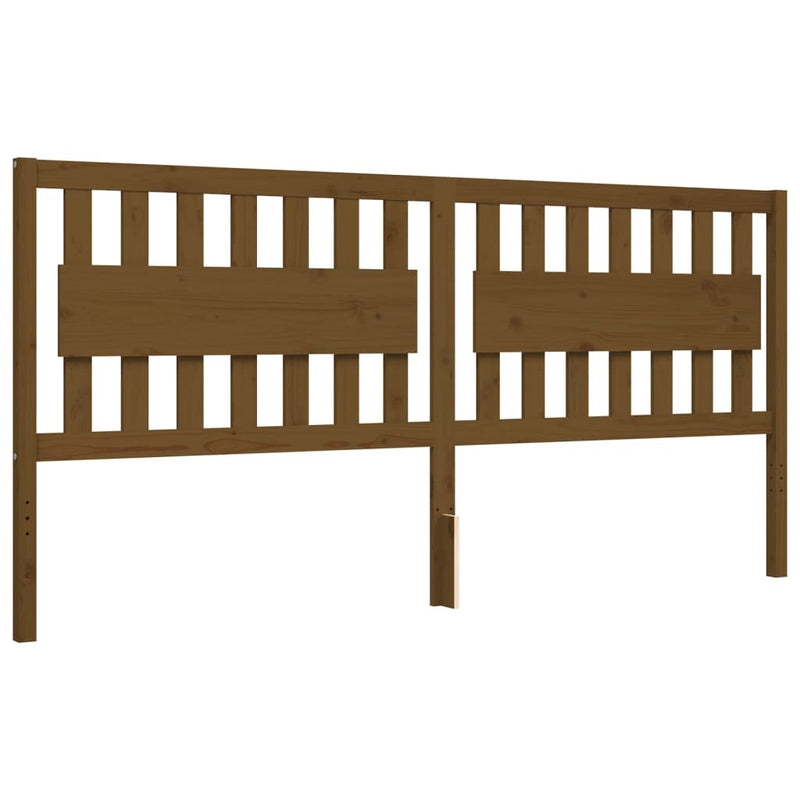 Bed Frame without Mattress Honey Brown 200x200 cm Solid Wood Pine