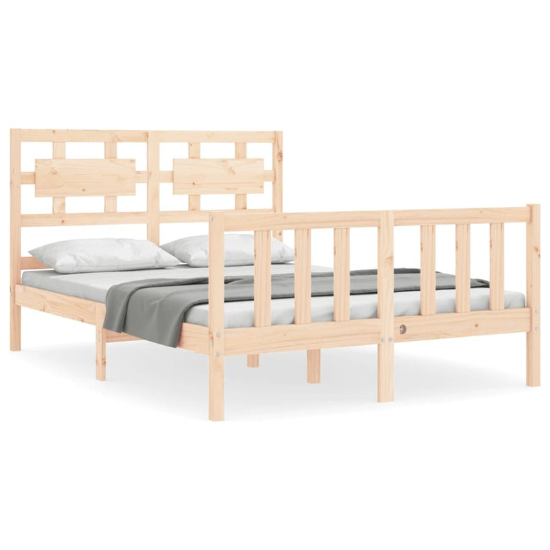 Bed Frame without Mattress 120x200 cm Solid Wood Pine