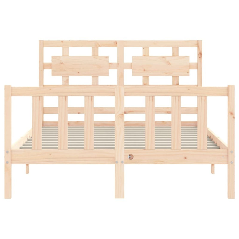 Bed Frame without Mattress 120x200 cm Solid Wood Pine