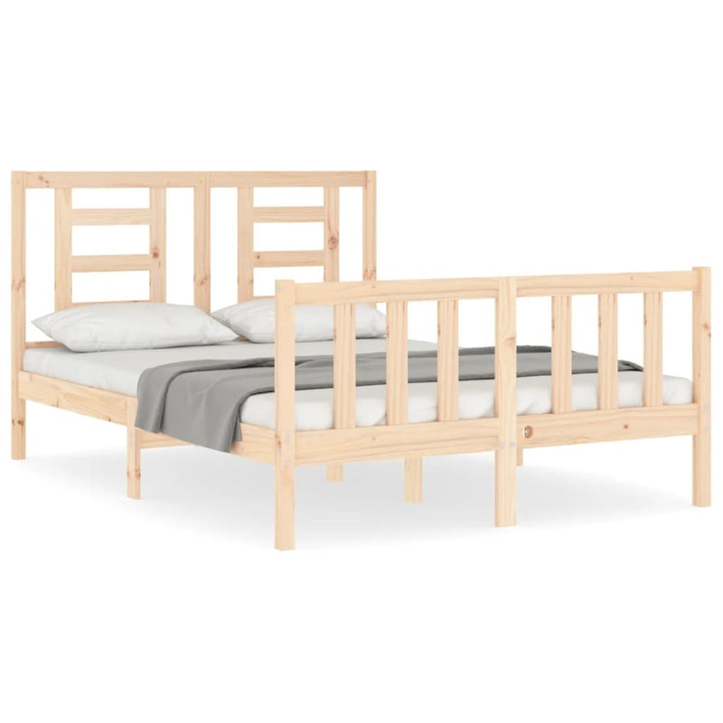 Bed Frame without Mattress 120x200 cm Solid Wood Pine