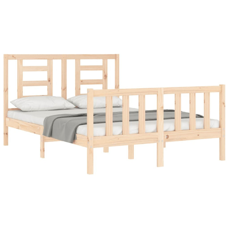 Bed Frame without Mattress 120x200 cm Solid Wood Pine