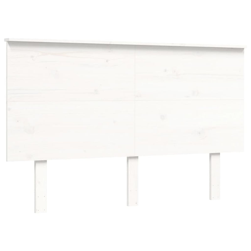 Bed Frame without Mattress White 140x190 cm Solid Wood Pine