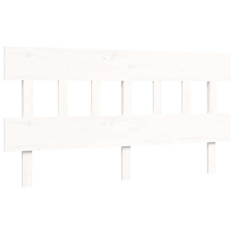 Bed Frame without Mattress White 160x200 cm Solid Wood Pine