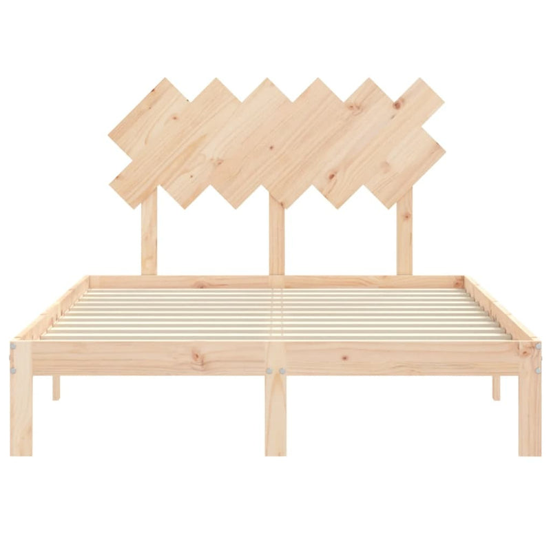 Bed Frame without Mattress Small Double Solid Wood Pine