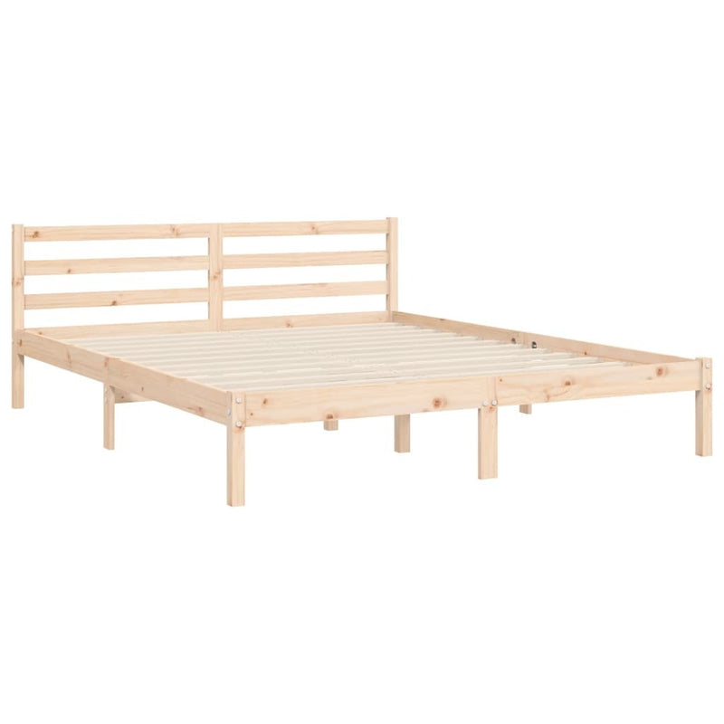 Bed Frame without Mattress 160x200 cm Solid Wood Pine