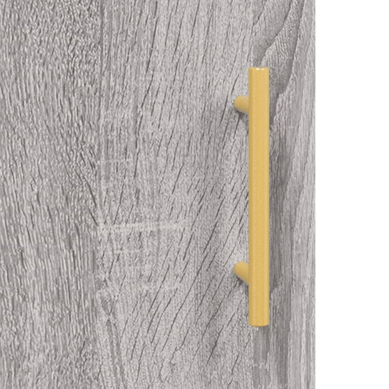 Highboard Grey Sonoma 69.5x34x180 cm Engineered Wood