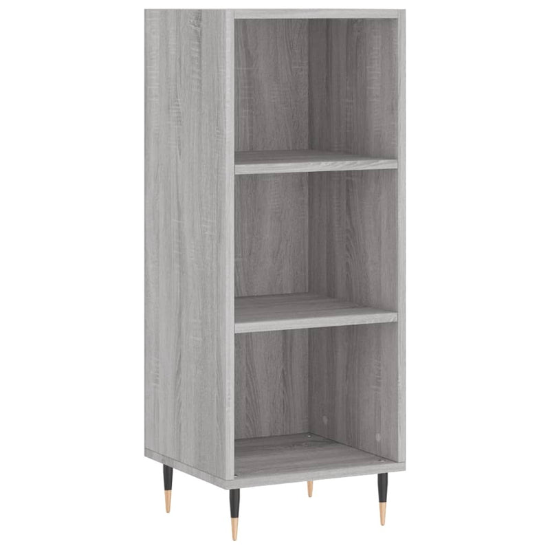 Highboard Grey Sonoma 34.5x34x180 cm Engineered Wood