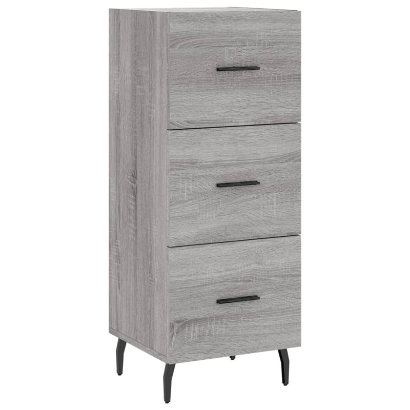 Highboard Grey Sonoma 34.5x34x180 cm Engineered Wood