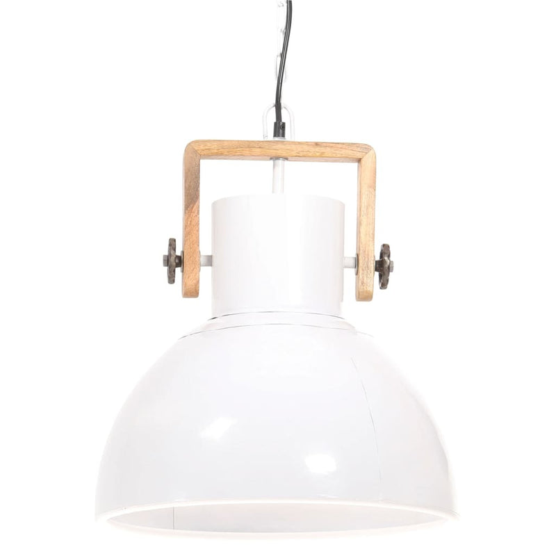 Industrial Hanging Lamp 25 W White Round 40 cm E27