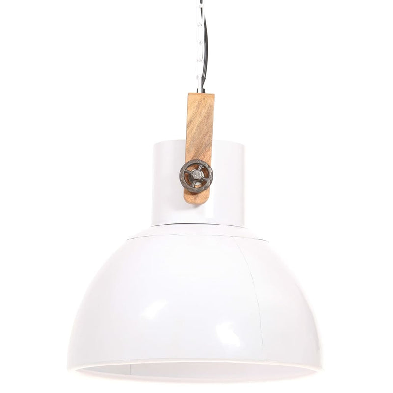 Industrial Hanging Lamp 25 W White Round 40 cm E27