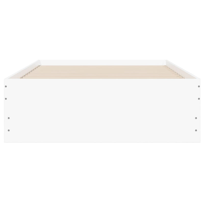 Bed Frame with Drawers without Mattress White 90x200 cm