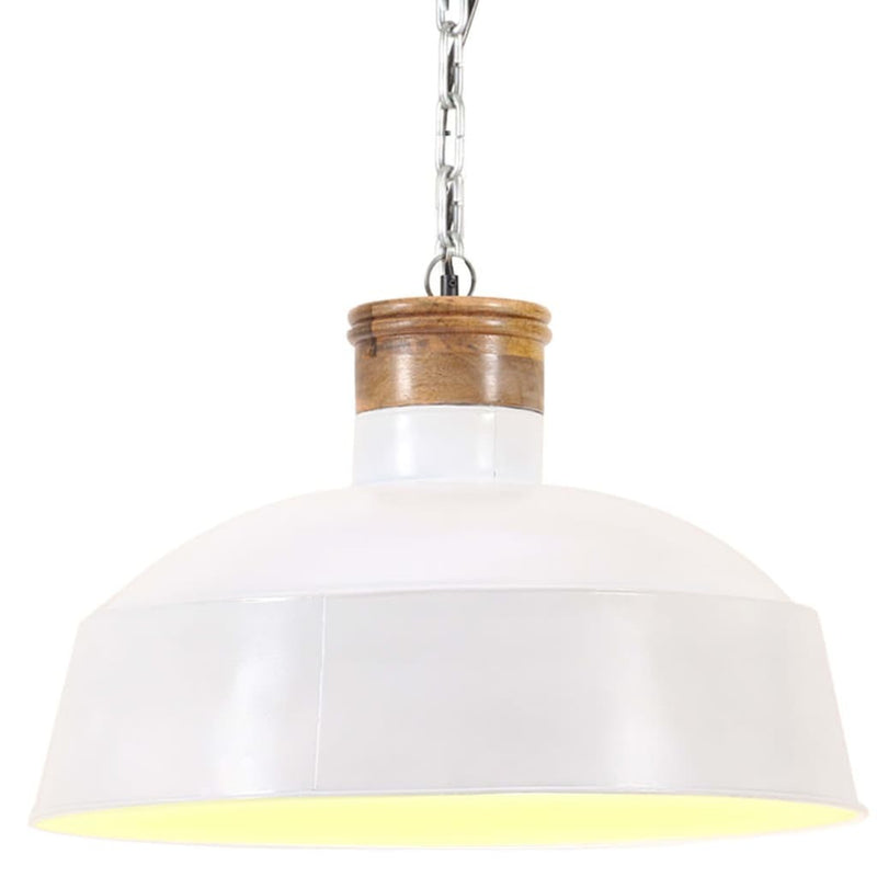 Industrial Hanging Lamp 58 cm White E27