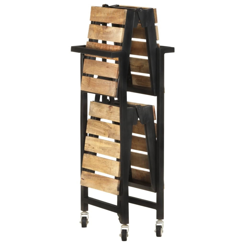 Kitchen Trolley 87x36x81 cm Solid Mango Wood