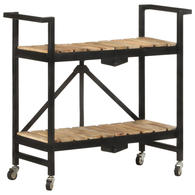 Kitchen Trolley 87x36x81 cm Solid Mango Wood