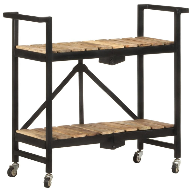 Kitchen Trolley 87x36x81 cm Solid Mango Wood