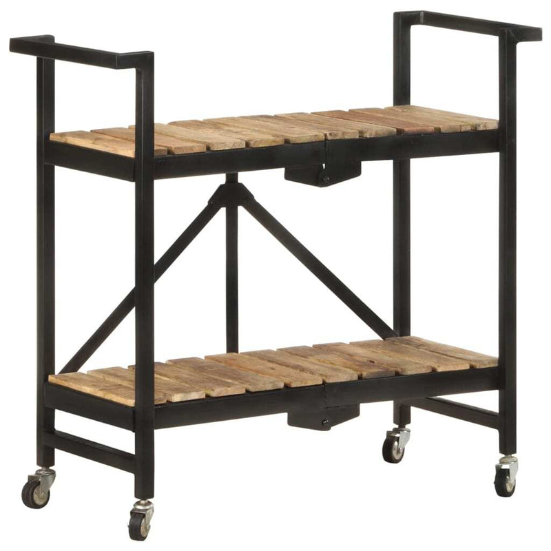 Kitchen Trolley 87x36x81 cm Solid Mango Wood