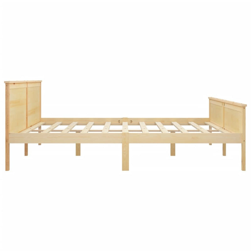 Bed Frame without Mattress Solid Wood Pine 200x200 cm