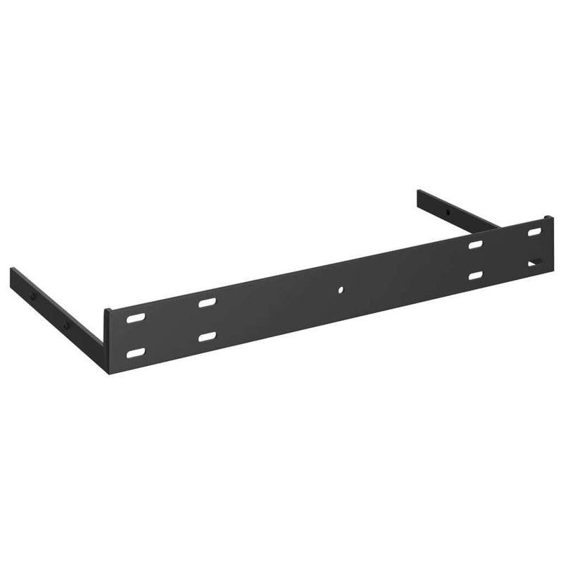 Floating Wall Shelf High Gloss Black 50x23x3.8 cm MDF