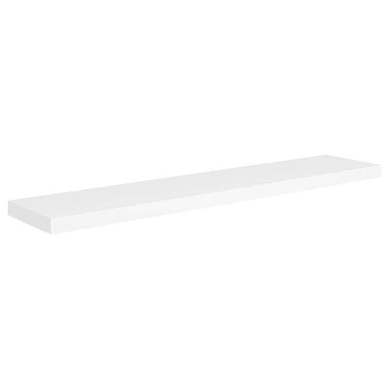 Floating Wall Shelves 2 pcs White 120x23.5x3.8 cm MDF