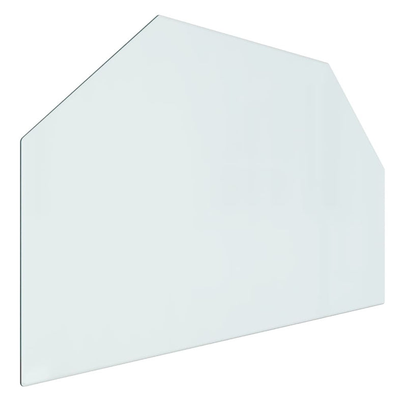 Fireplace Glass Plate Hexagon 80x50 cm