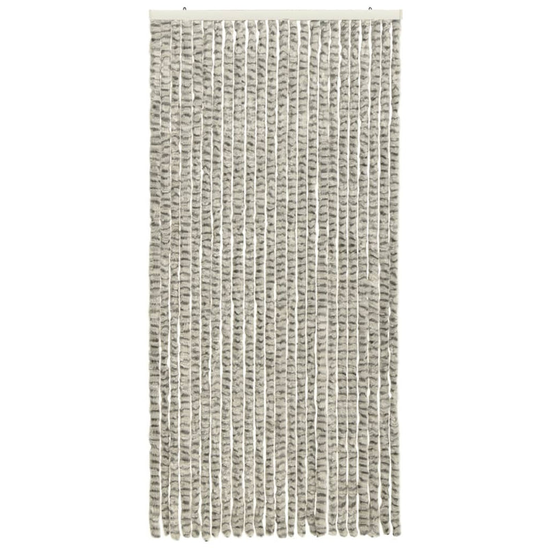 Insect Curtain Light and Dark Grey 100x220 cm Chenille