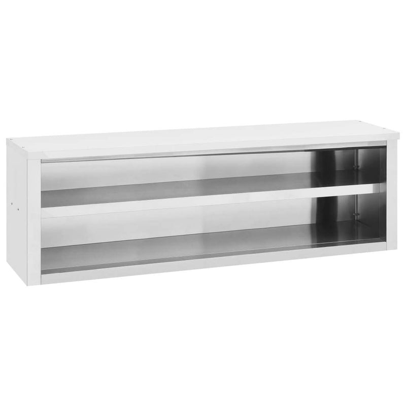 vidaXL Kitchen Wall Cabinet 150x40x50 cm Stainless Steel