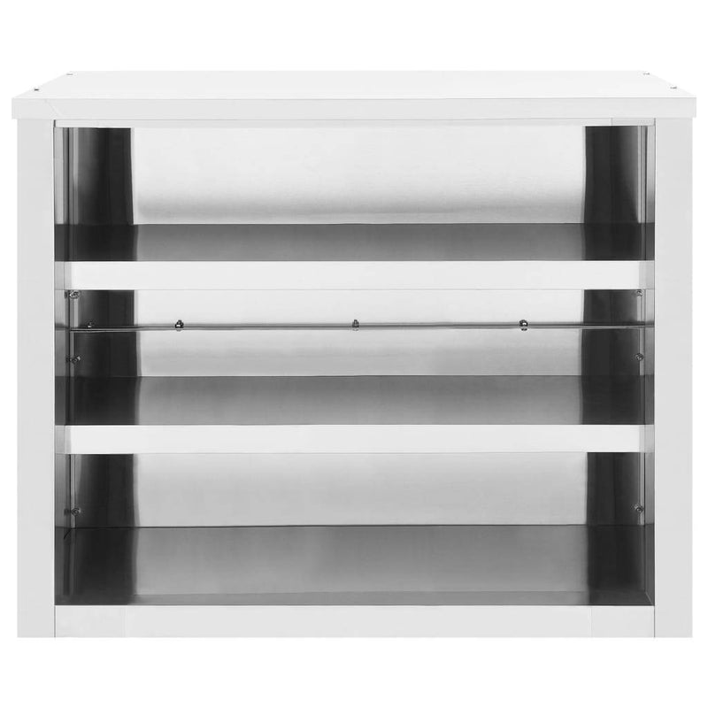 vidaXL Kitchen Wall Cabinet 90x40x75 cm Stainless Steel