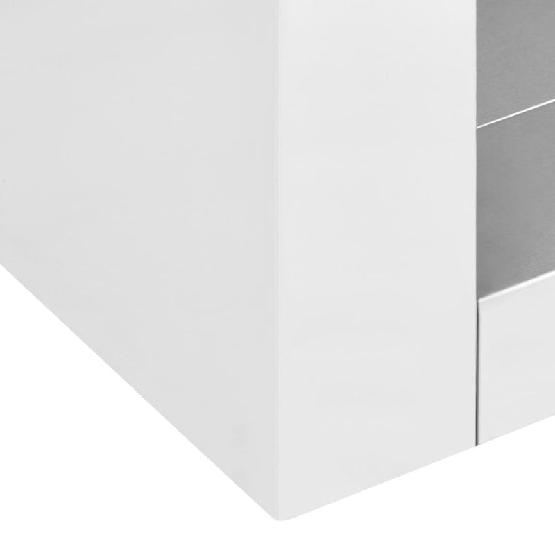 vidaXL Kitchen Wall Cabinet 90x40x75 cm Stainless Steel